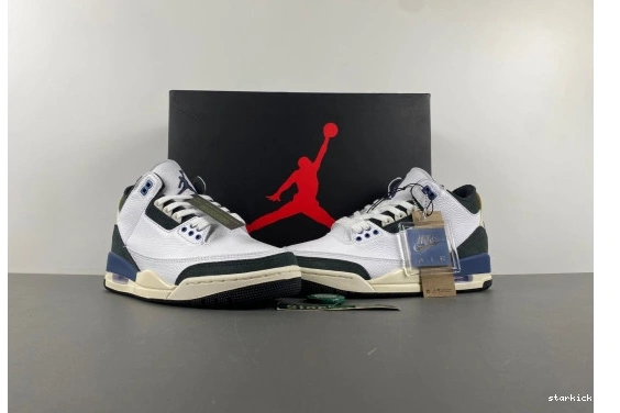 HV8571-100 Retro  Maniére 3 HV8571-100 OG A SP Ma Jordan  Blue”  “Diffused 0321